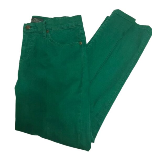 LRL Ralph Lauren Women's Slimming Modern Straight Ankle Jeans Green Size 8 - Picture 8 of 9